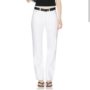 Agolde Lana Straight White Jeans